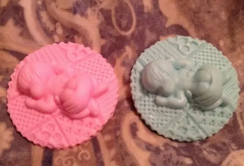 Sabonete Bebê Dormindo na Colcha Chá de Bebê (6 Cm) /
