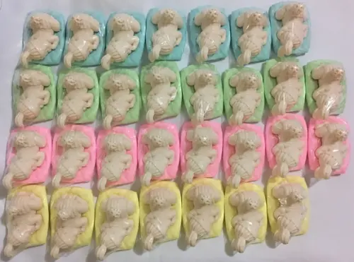 Sabonete Bebê Touca de Coelho Dormindo (sem a Almofada)