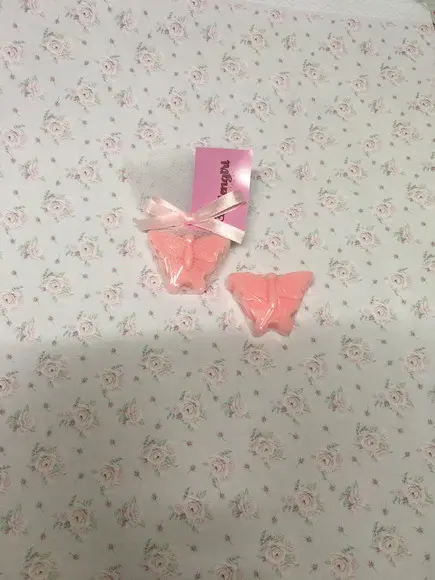Sabonete borboleta no tule com tag