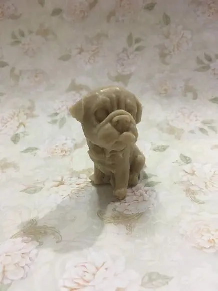 Sabonete cachorro pug 3d