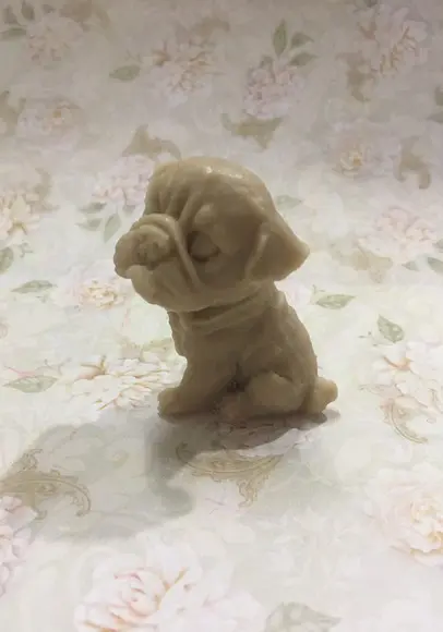 Sabonete cachorro pug 3d