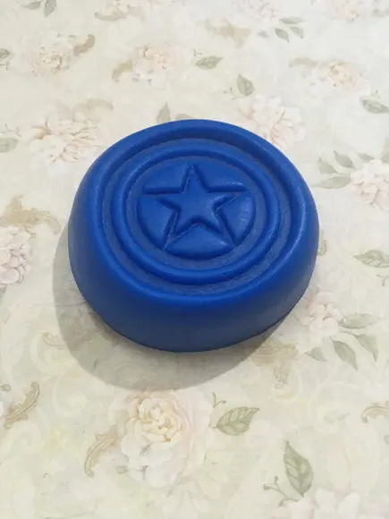 Sabonete Capitão América Escudo no Tule com Tag