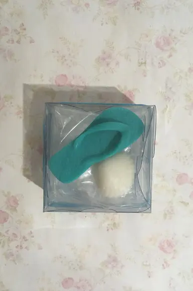 Sabonete Chinelo e Concha na Caixa