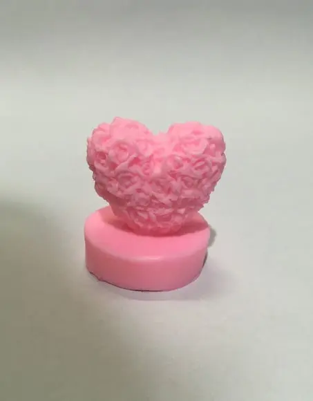 Sabonete coração 3d na base
