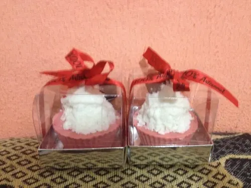 Sabonete Cupcake Merengue de Morango