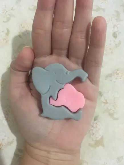 Sabonete Elefante com Filhote