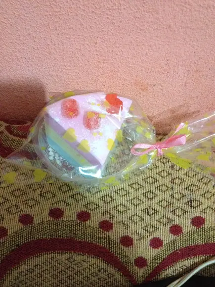Sabonete Fatia de Bolo Algodão-doce