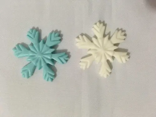 Sabonete Flocos de Neve Frozen no Tule com Tag