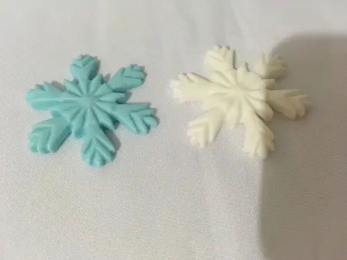 Sabonete Flocos de Neve Frozen no Tule com Tag