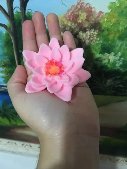 Sabonete Flor de Lótus no Tule com Tag