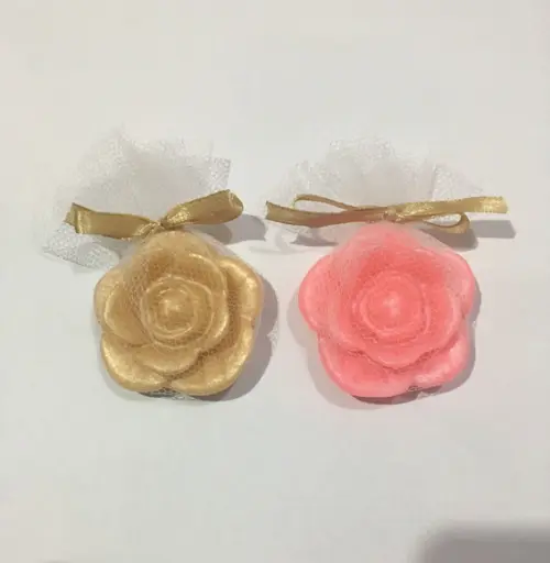 Sabonete Flor Perolada no Tule