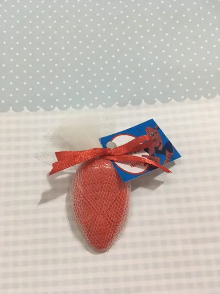 Sabonete Homem Aranha no Tule com Tag