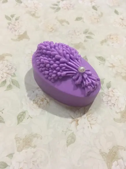Sabonete Lavanda Barra com Aplicação de Pérola