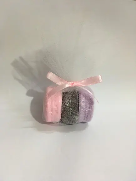 Sabonete Macaron - 3 no Tule