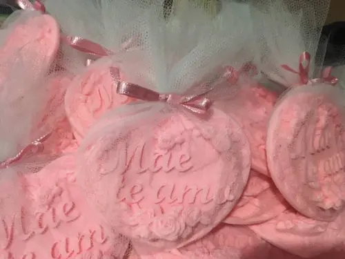 Sabonete Mãe Te Amo no Tule (10 Cm)