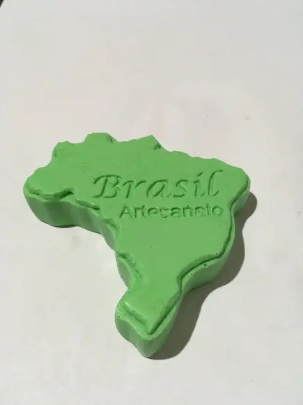 Sabonete mapa do Brasil (6 x 6 x 1,5)