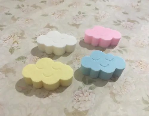 Sabonete Nuvem Chuva de Amor Chuva de Bençãos no Tule /