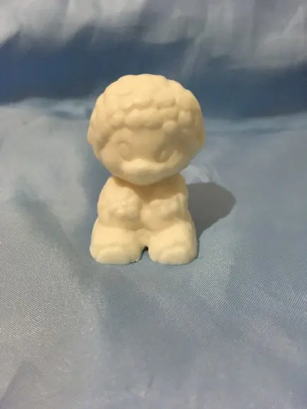 sabonete ovelha 3d no tule com tag