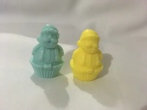 Sabonete Papai Noel no Cupcake