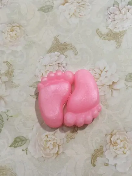 Sabonete Par de Pés Perolado
