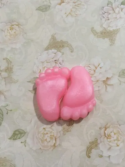 Sabonete Par de Pés Pezinhos Perolados