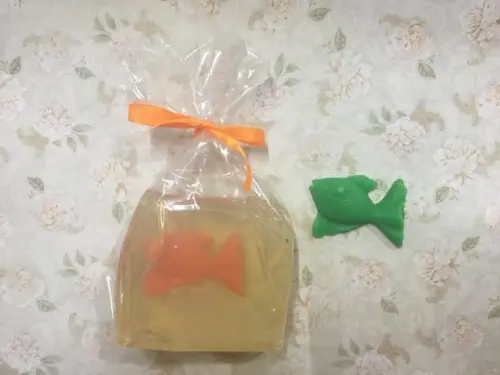 Sabonete saco com peixe