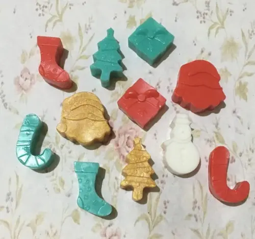 Sabonete Tema Natal Papai Noel Meia Árvore Boneco de Neve