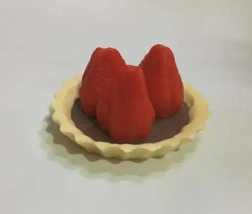 Sabonete torta de morango com chocolate
