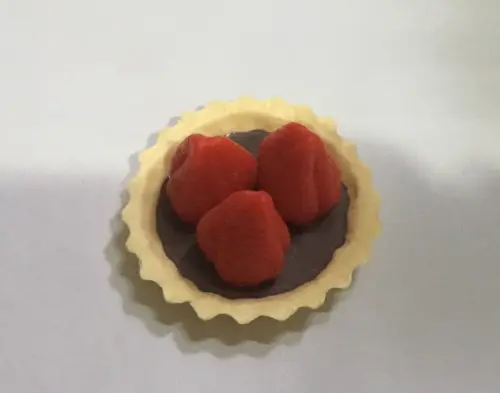 Sabonete torta de morango com chocolate
