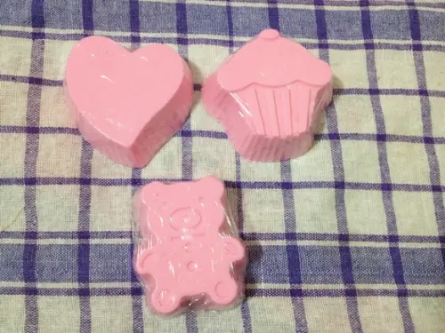 Sabonete Urso cupcake ou coração grande (unidade)