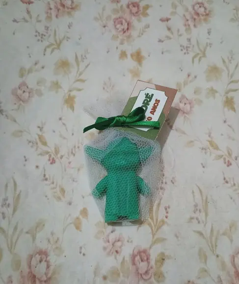 Sabonete Yoda no Tule com Tag