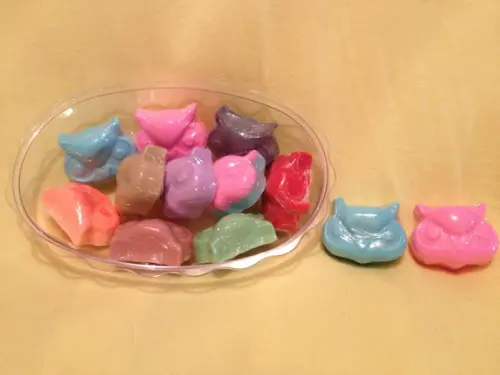 Saboneteira com Sabonetes de Corujas