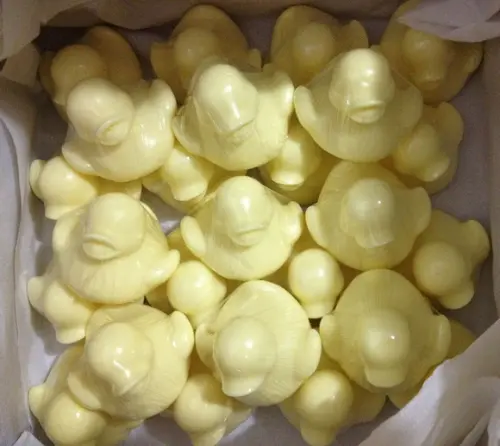 Sabonetes Artesanais Pato 3d no Tule com Tag