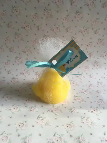 Sabonetes Pato no Tule com Tag