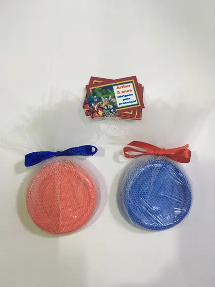 Sabonetes Símbolo Vingadores no Tule com Tag