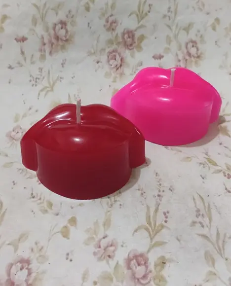 Vela Artesanal Perfumada Boca Beijo /
