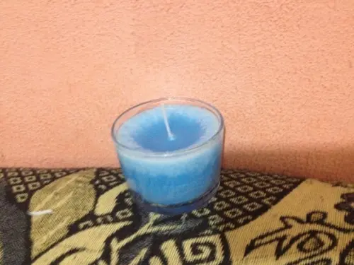 Velas no pote de patê