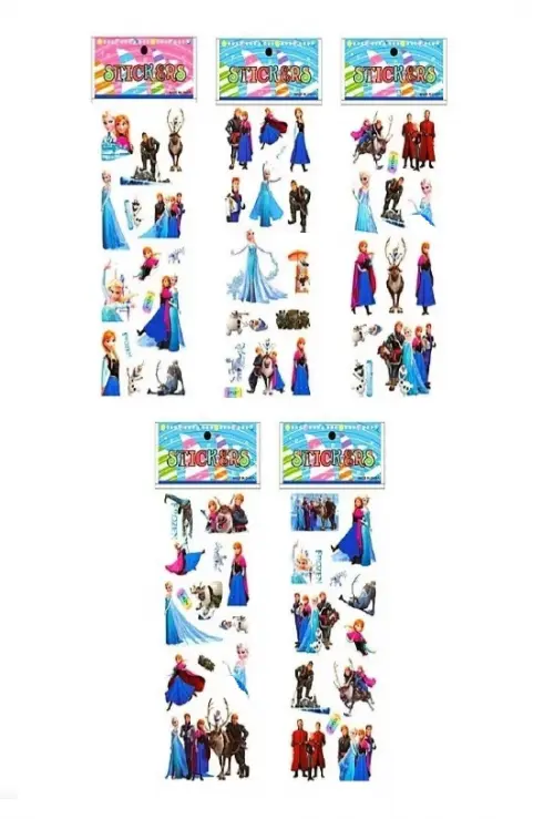 02 Cartelas de Adesivos Frozen 3d Bolha Alto Relevo ~