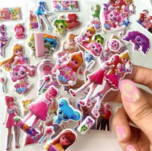 02 Cartelas de Adesivos Mangá Catch Teenieping 3d Bolha Alto Relevo ~
