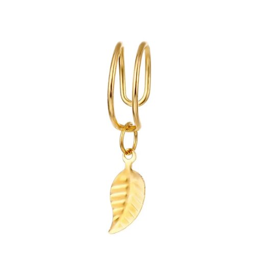 Kit 05 Piercing Auricular Fake na cor Dourado