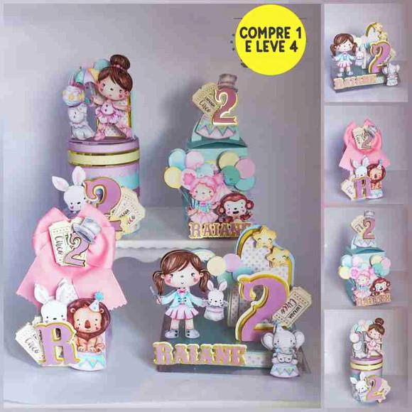 Arquivo de Corte Circo Rosa Menina 19