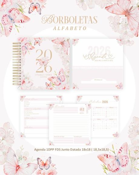 Arquivo Digital Agenda e Planner Alfabeto Borboletas 2026