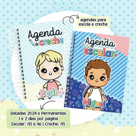 Arquivo Digital Agenda Escolar 2024 Datadas e Permanentes