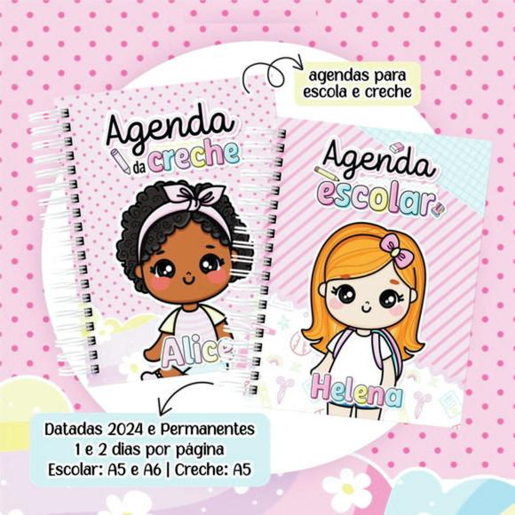 Arquivo Digital Agenda Escolar 2024 Datadas e Permanentes