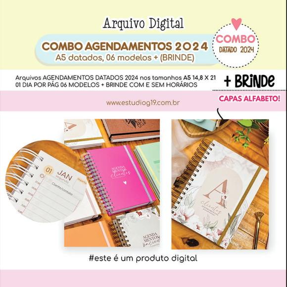 Arquivo Digital Agendamentos Datado 2024 + Brinde