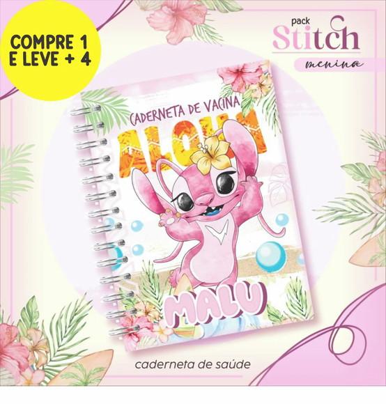 Arquivo Digital Caderneta de Saúde Stitch Menina