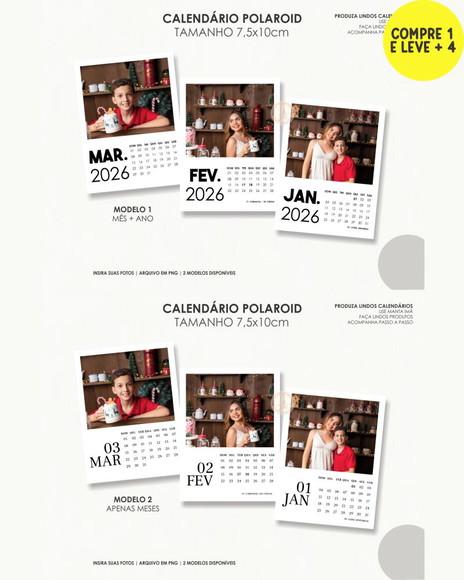 Arquivo Digital Calendário Polaroid 2026 02