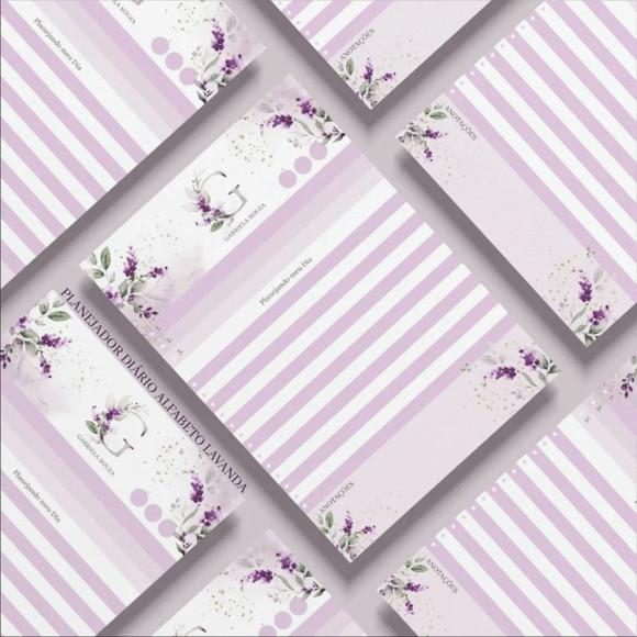 Arquivo Digital Capas Alfabeto Lavanda