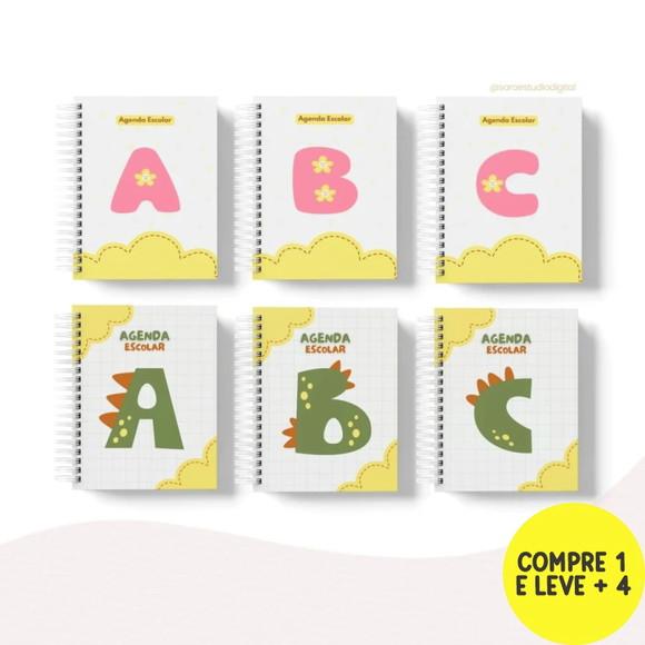 Arquivo Digital Capas para Agenda Escolar Alfabeto