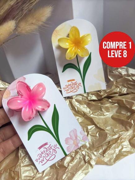 Arquivo Digital Card Prendedor de Cabelo Flor
